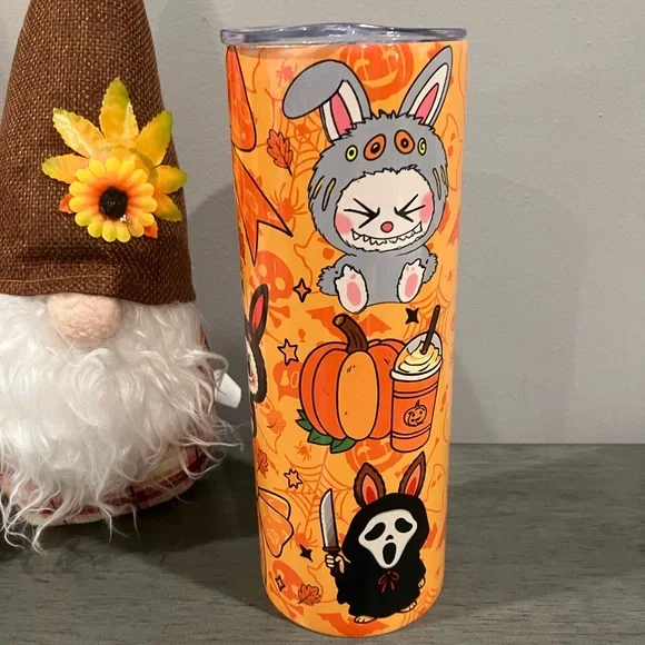 Halloween Themed Orange Tumbler - Picture 1 of 5
